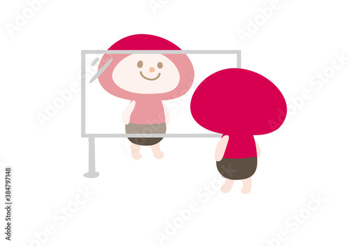 【そざい人】飛沫ガード越しに話すキャラクター