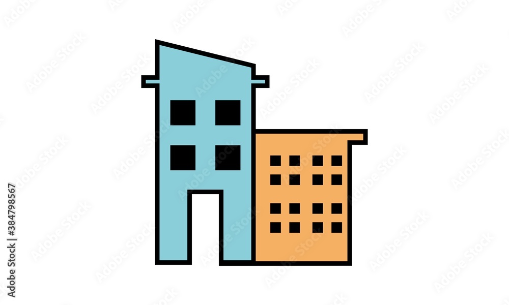 office apartment logo building office apartment logo building
