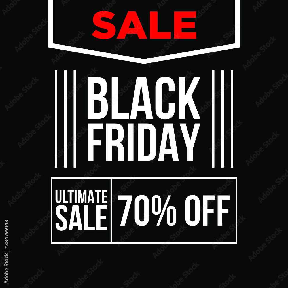 Black friday flyer and banner background vector