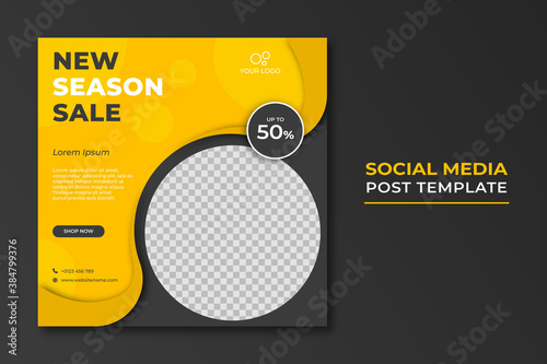 Fashion sale social media post template