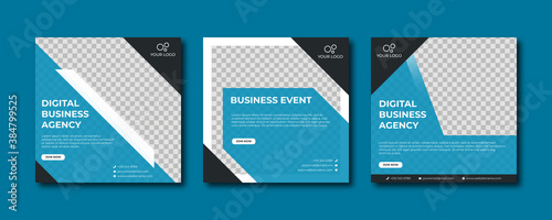 Professional digital marketing agency social media post template