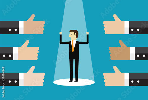 Thumbs up for the hardworking staff