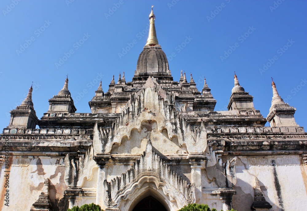 Front of Ananda Temple in Old Bagan, Myanmar