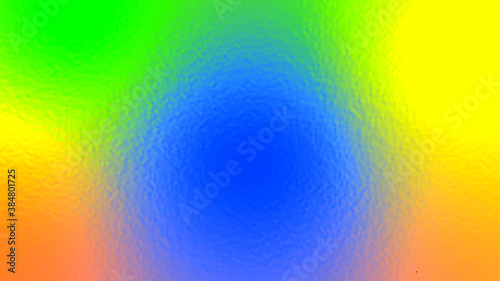 Abstract yellow blue and green light neon fog soft glass background texture in pastel colorful gradation.