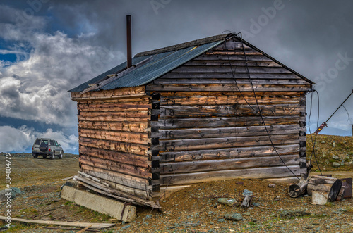 A lonely hut on the mountain