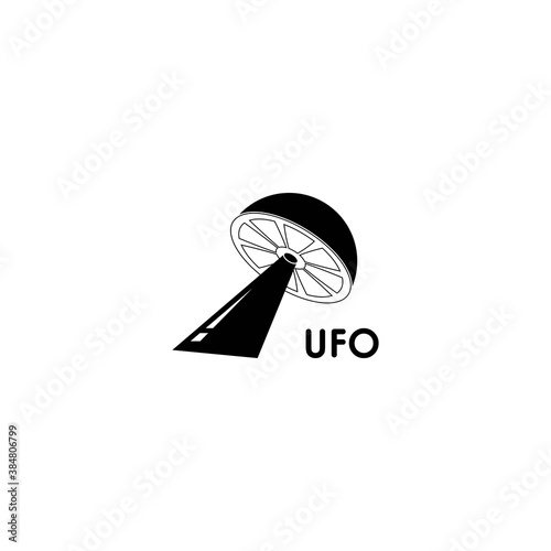 UFO vector logo template