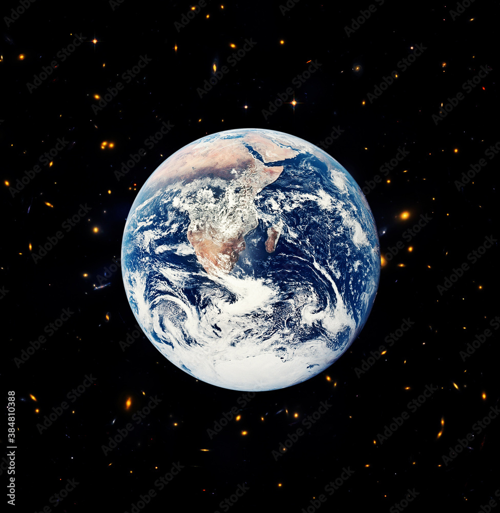Naklejka premium Beautiful earth from space. The elements of this image furnished by NASA.