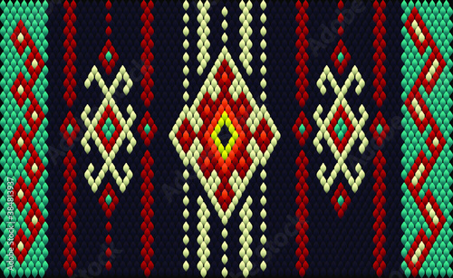 Seamless, ethnic ornament for fabrics, interiors, ceramics and furniture in the Arabic style.