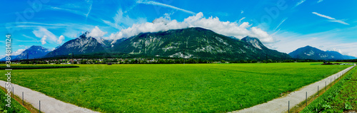 mountain landscape near kramsach, tirol, austria photo