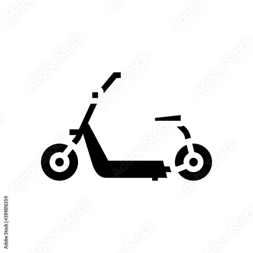 hover cart glyph icon vector. hover cart sign. isolated contour symbol black illustration