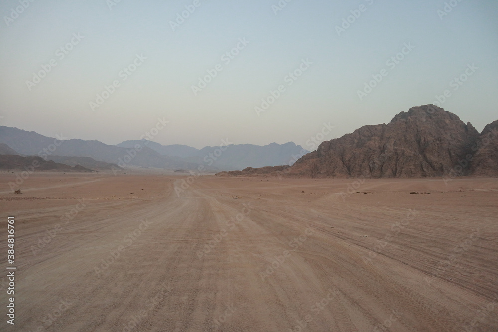 Desert in Egypt .Beautiful landscape