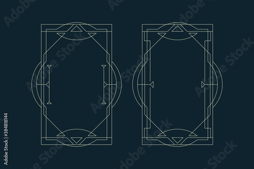 art deco frames