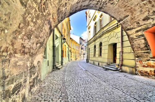 Ulice starego miasta w  Lublinie