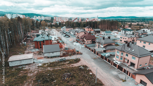 Village with houses © Евгений Фетисов