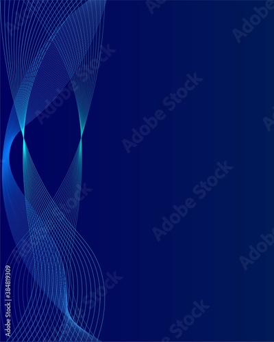 abstract blue digital equalizer, vector of sound wave pattern element