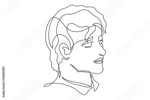 line art man