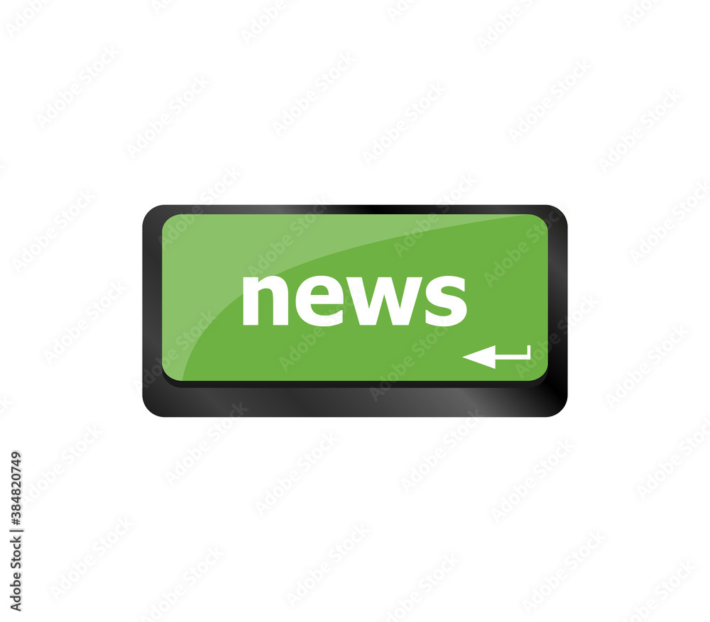 News text on a button computer keyboard keys News text on a button computer keyboard keys
