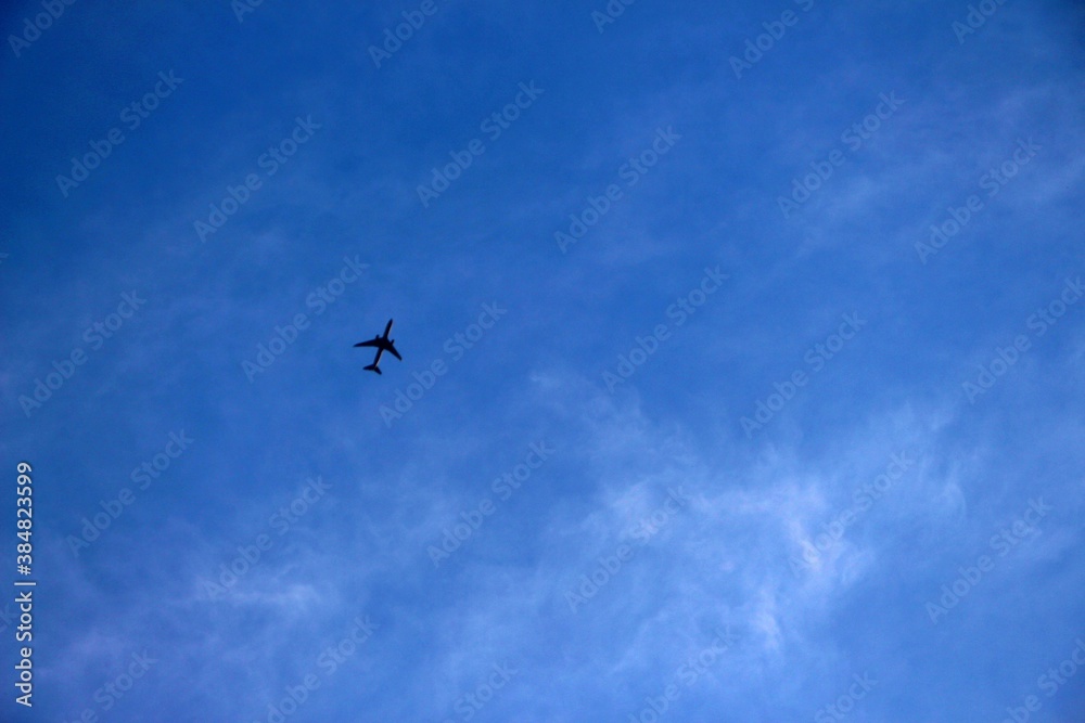 airplane in the sky