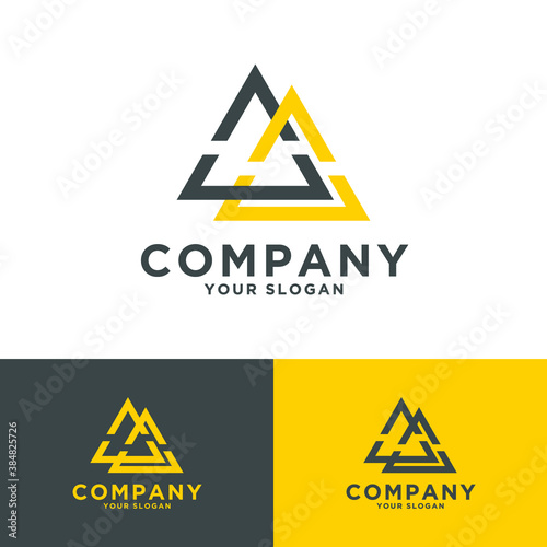 triangle or letter a logos for business