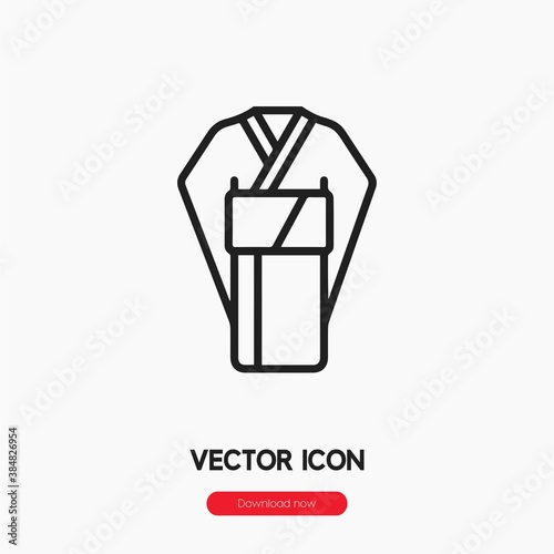 kimono icon vector sign symbol