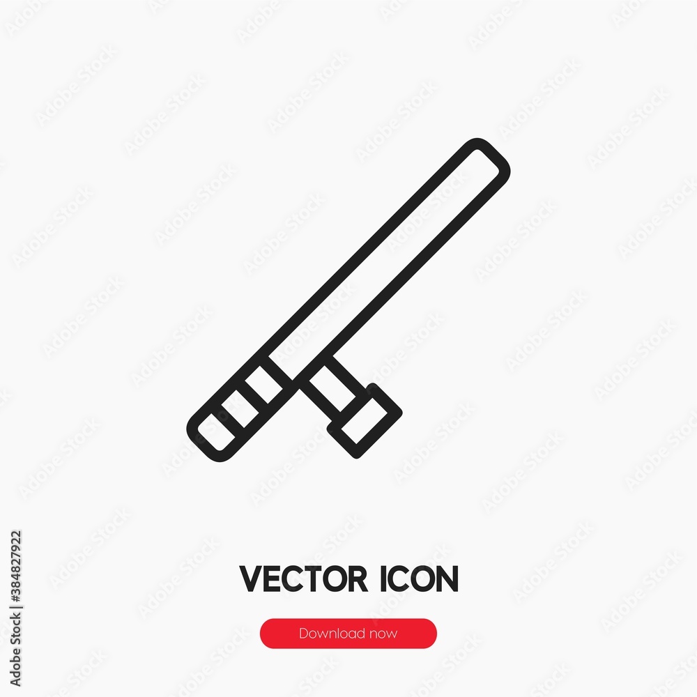 tonfa icon vector sign symbol