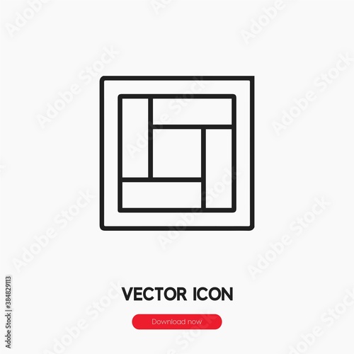 tatami icon vector sign symbol