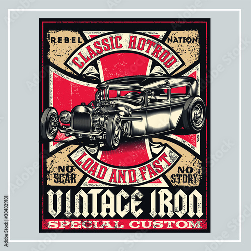 Vintage Iron Hotrod car