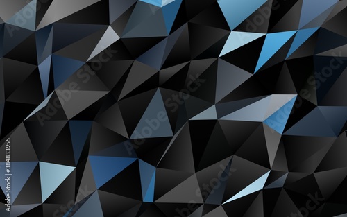 Dark BLUE vector abstract mosaic background. © Dmitry