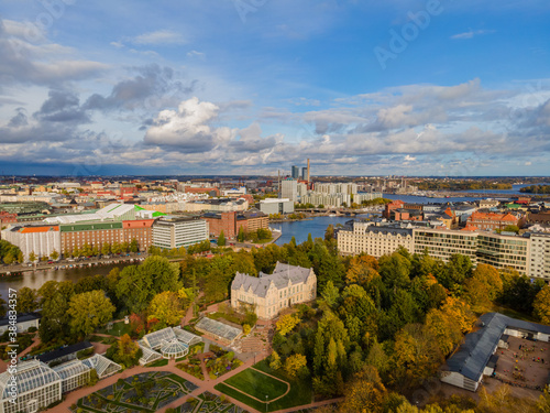 Aerial panorama of Helsinki, Finland