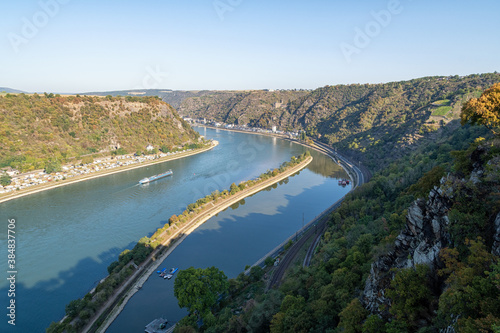 View of the Rhine from the Loreley rock