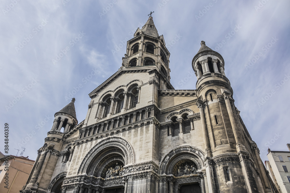 Roman Catholic Church of the Good Shepherd (Eglise du Bon Pasteur, 1883). Croix-Rousse district, Lyon, France.
