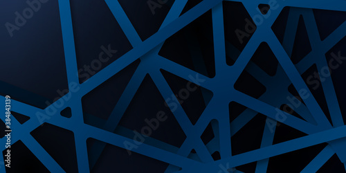 Abstract polygonal pattern luxury dark blue with web pattern 