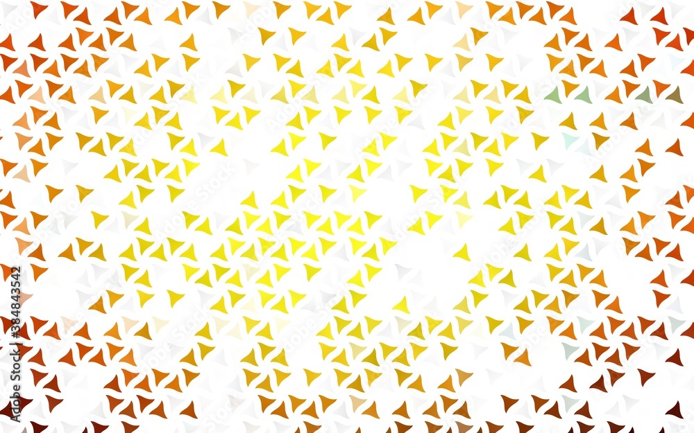 Light Orange vector seamless backdrop with lines, triangles. Light Orange vector seamless backdrop with lines, triangles.