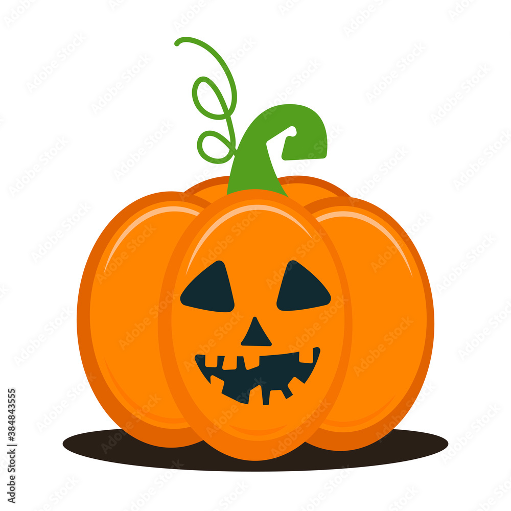 Pumpkin lantern isolated. Missing teeth jack-o-lantern. Pumpkin lantern isolated. Missing teeth jack-o-lantern.
