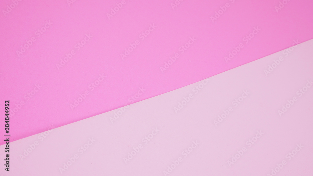 Empty paper in two shade of pink color  for background.
