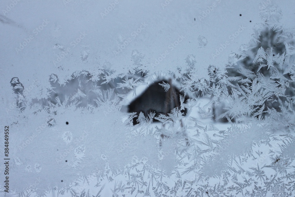 winter pattern on glass winter bath house tree winter pattern on glass winter bath house tree