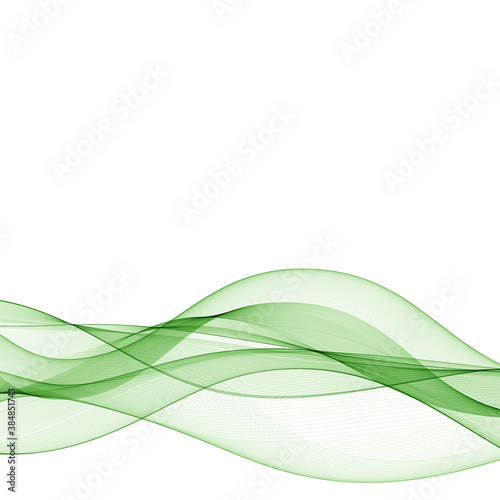 green curve wave. abstract background vector graphics. eps 10
