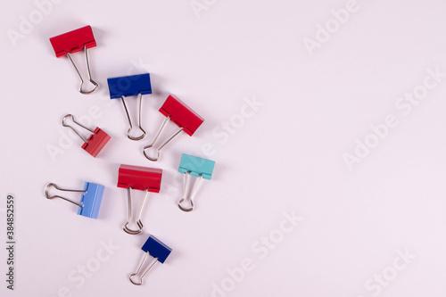 a group of metal paper clips