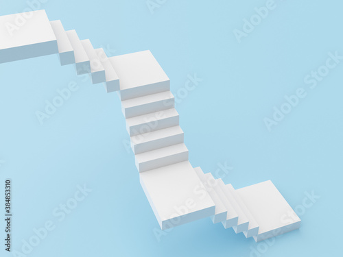 Abstract staircase. Stairs with steps  business concept