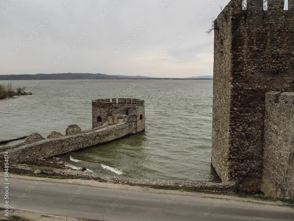 Golubac Fortress - 12th century castle located at the entrance of river Danube.