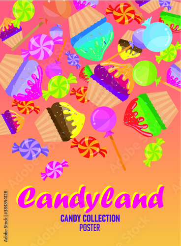 Colorful Candyland Collection Poster