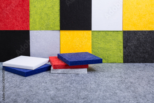 Photos Samples of sound absorbing acoustic polyester