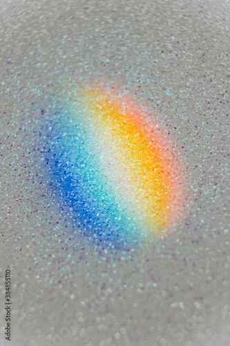 spectral color on sparkly background