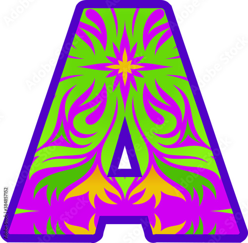 Graphic design of letter 