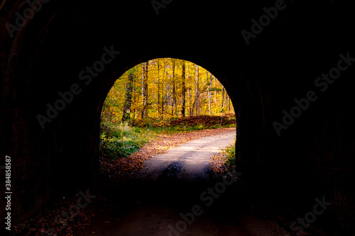 light through the tunnel