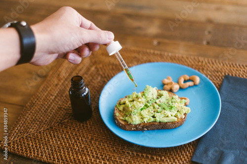 Putting CBD oil in food