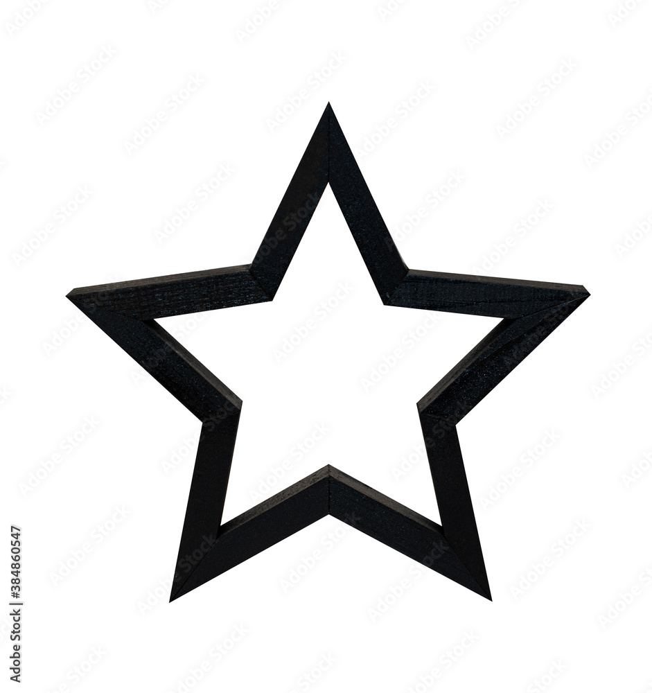 wooden back star isolated on white wooden back star isolated on white