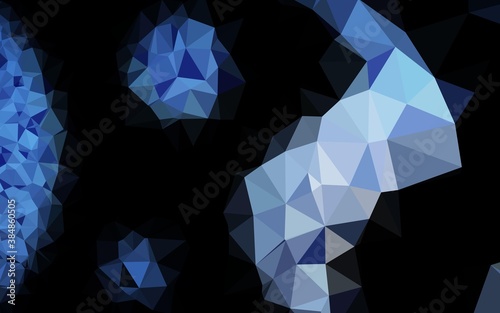 Light BLUE vector polygonal background.