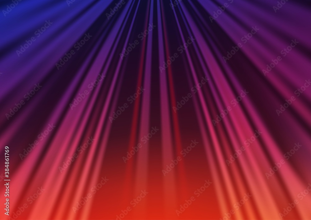 Fototapeta premium Dark Blue, Red vector backdrop with long lines.