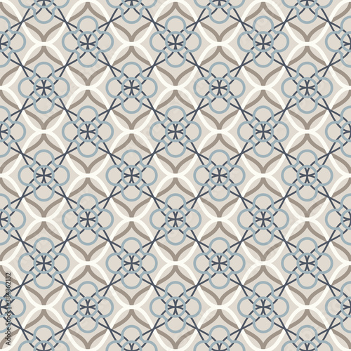 Arabic geometry, Tangled Moroccan Pattern, seamless vector background.